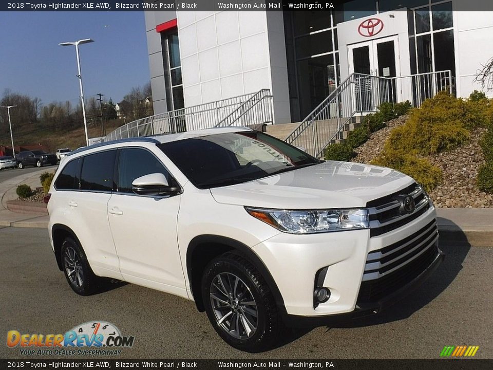 2018 Toyota Highlander XLE AWD Blizzard White Pearl / Black Photo #1
