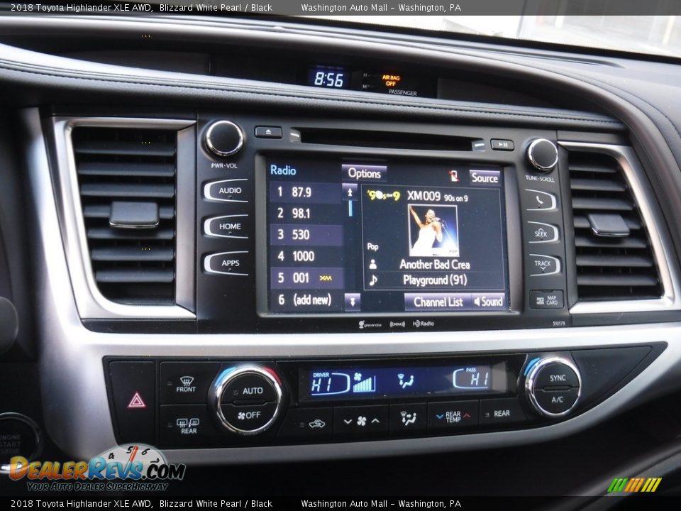 2018 Toyota Highlander XLE AWD Blizzard White Pearl / Black Photo #4