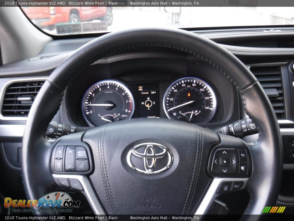 2018 Toyota Highlander XLE AWD Blizzard White Pearl / Black Photo #7