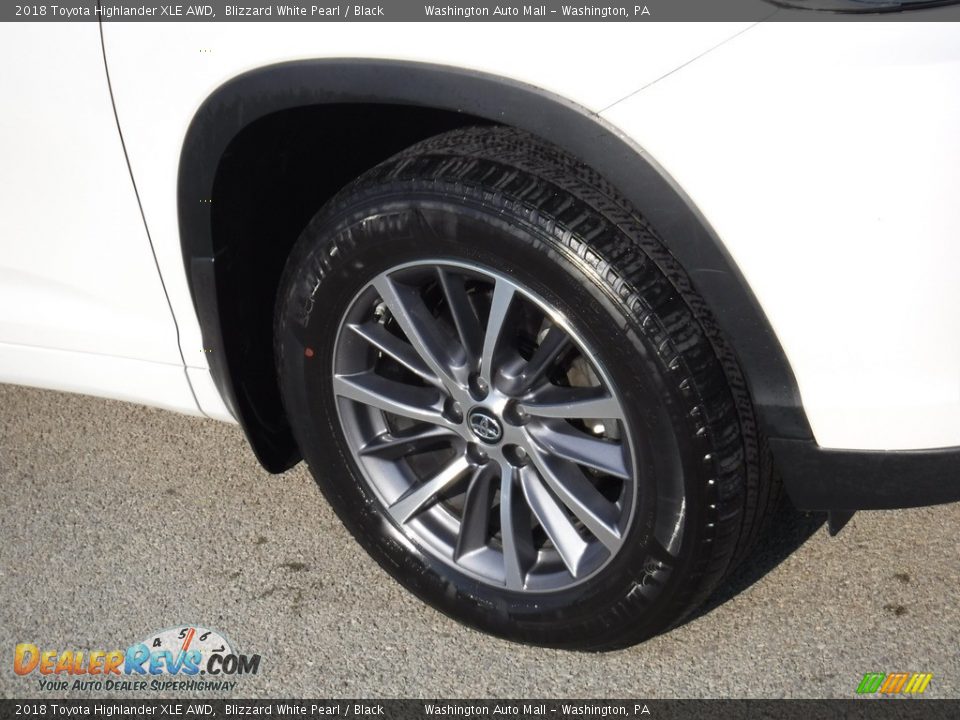 2018 Toyota Highlander XLE AWD Blizzard White Pearl / Black Photo #9
