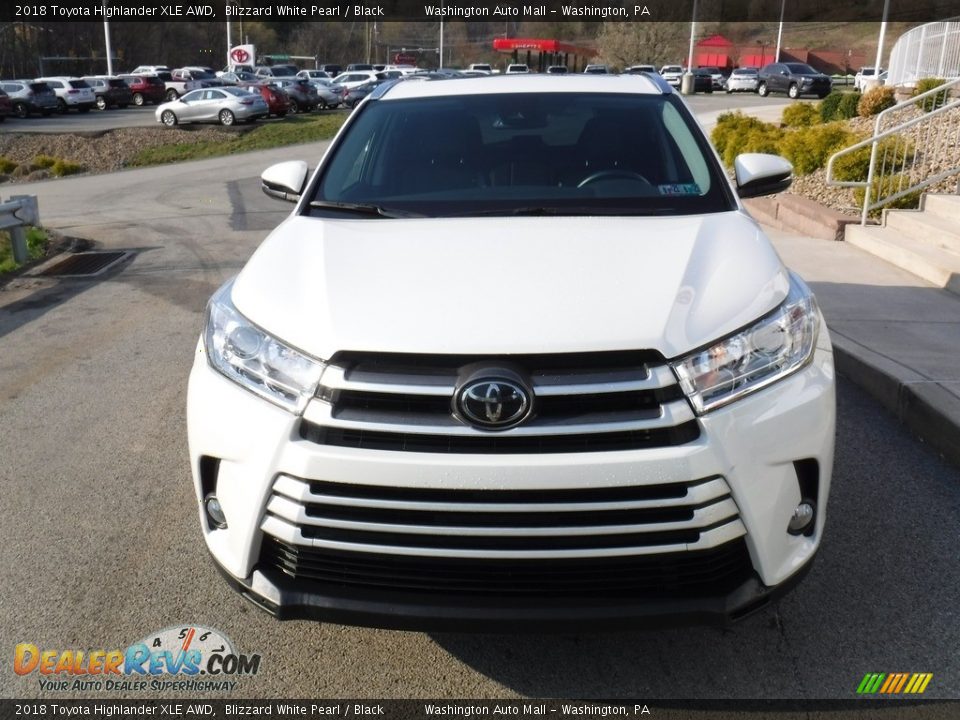 2018 Toyota Highlander XLE AWD Blizzard White Pearl / Black Photo #10