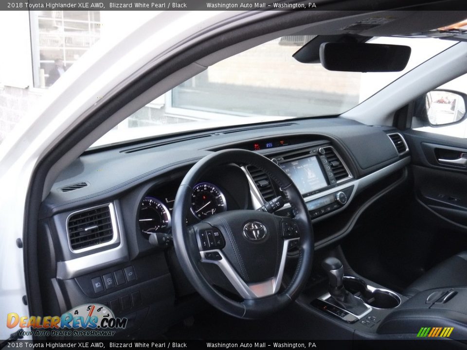 2018 Toyota Highlander XLE AWD Blizzard White Pearl / Black Photo #15