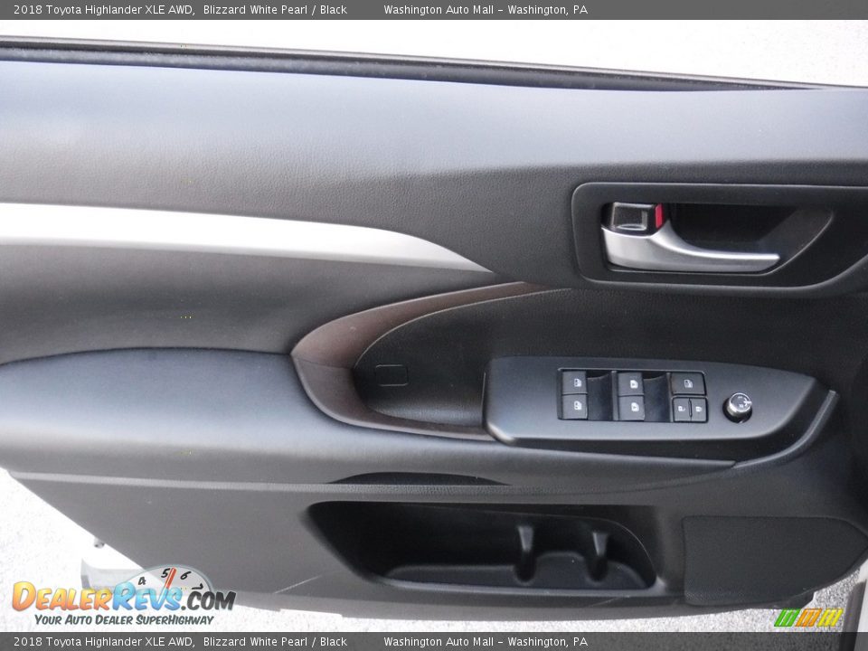 2018 Toyota Highlander XLE AWD Blizzard White Pearl / Black Photo #16
