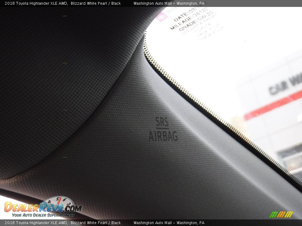 2018 Toyota Highlander XLE AWD Blizzard White Pearl / Black Photo #22