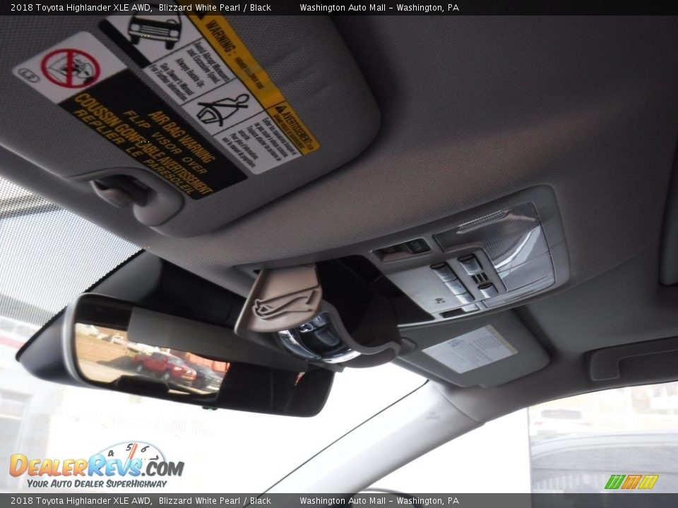 2018 Toyota Highlander XLE AWD Blizzard White Pearl / Black Photo #23