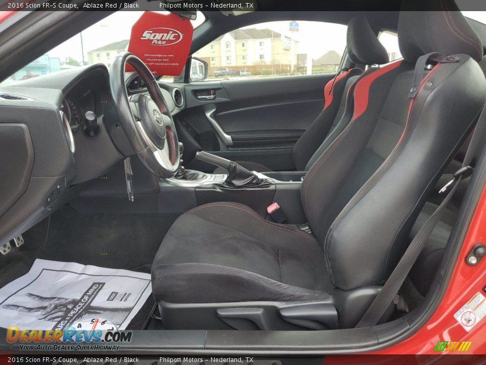 2016 Scion FR-S Coupe Ablaze Red / Black Photo #4