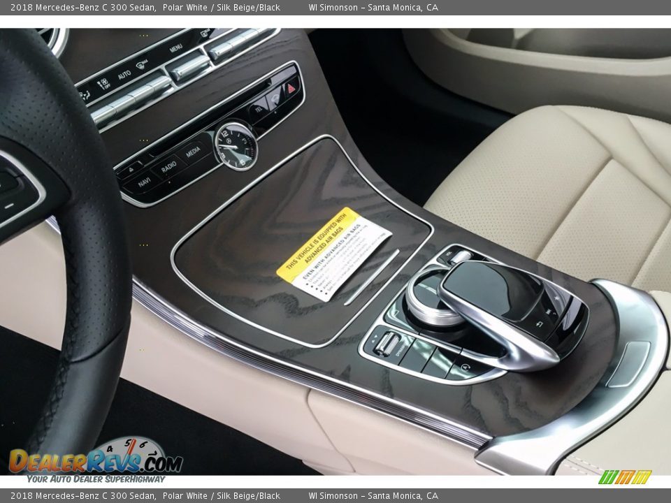 2018 Mercedes-Benz C 300 Sedan Polar White / Silk Beige/Black Photo #7