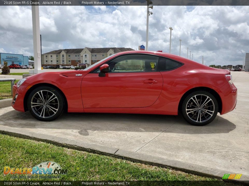 2016 Scion FR-S Coupe Ablaze Red / Black Photo #5