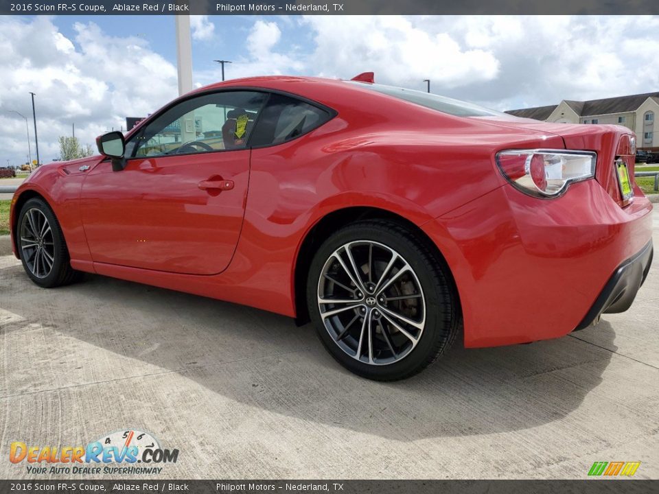 2016 Scion FR-S Coupe Ablaze Red / Black Photo #9