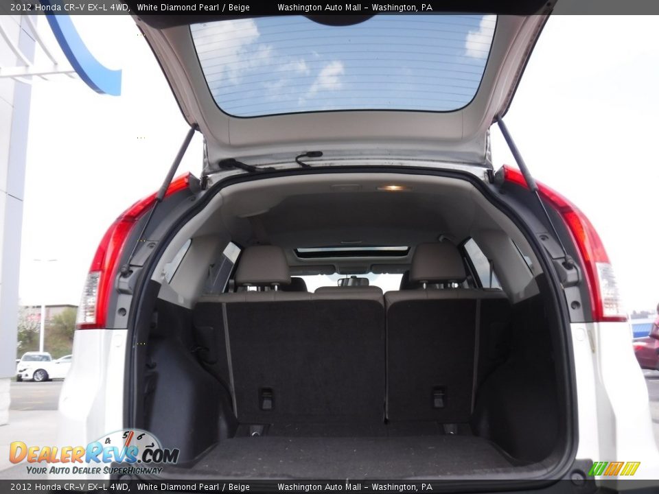 2012 Honda CR-V EX-L 4WD White Diamond Pearl / Beige Photo #25