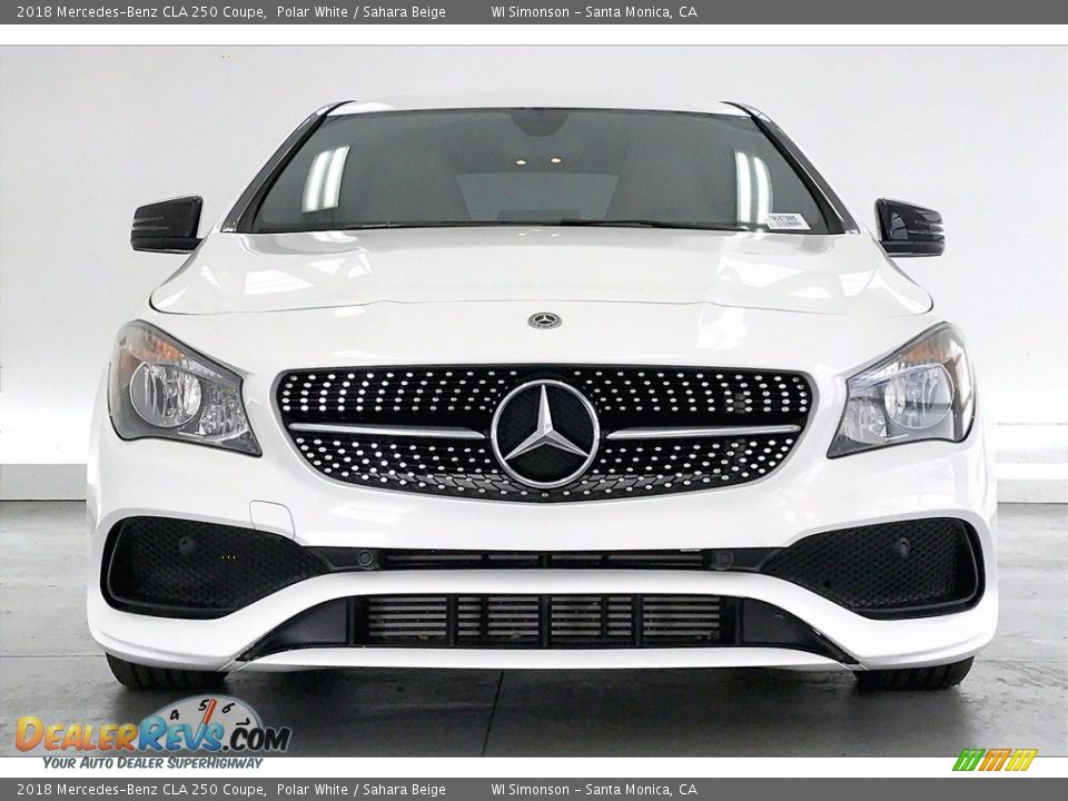 2018 Mercedes-Benz CLA 250 Coupe Polar White / Sahara Beige Photo #2