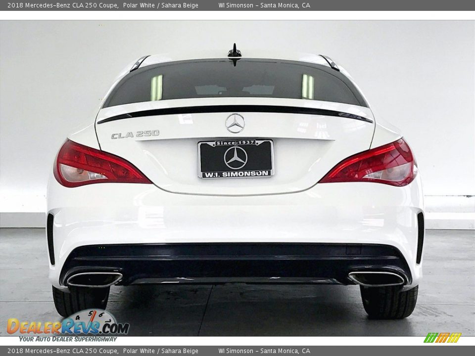 2018 Mercedes-Benz CLA 250 Coupe Polar White / Sahara Beige Photo #3