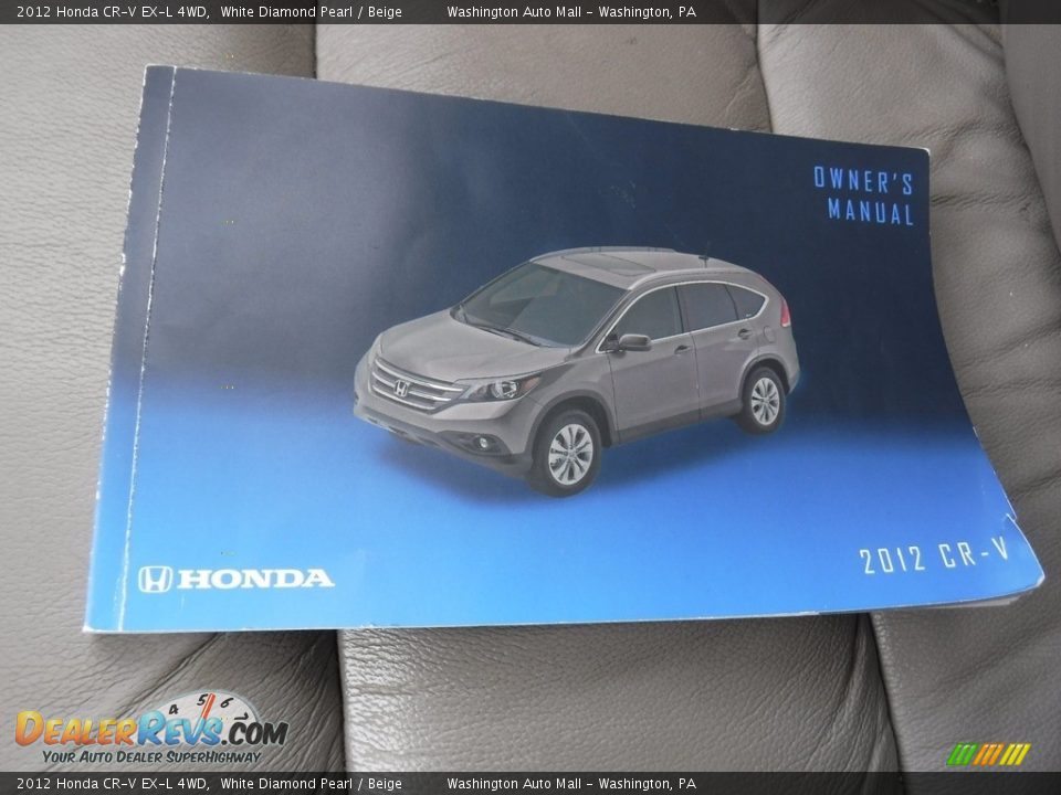 2012 Honda CR-V EX-L 4WD White Diamond Pearl / Beige Photo #27