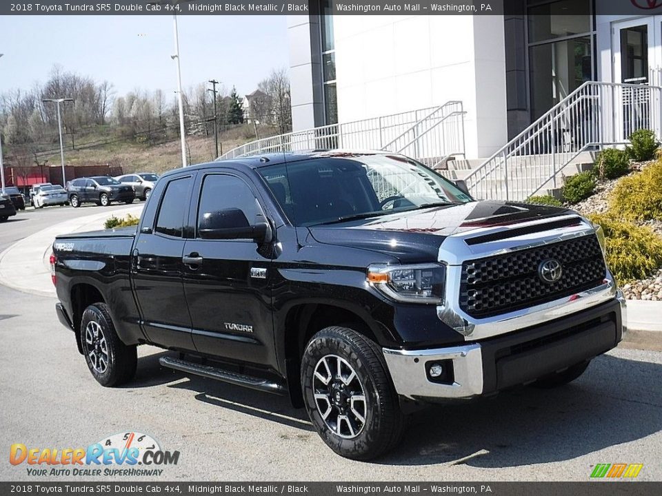 2018 Toyota Tundra SR5 Double Cab 4x4 Midnight Black Metallic / Black Photo #1