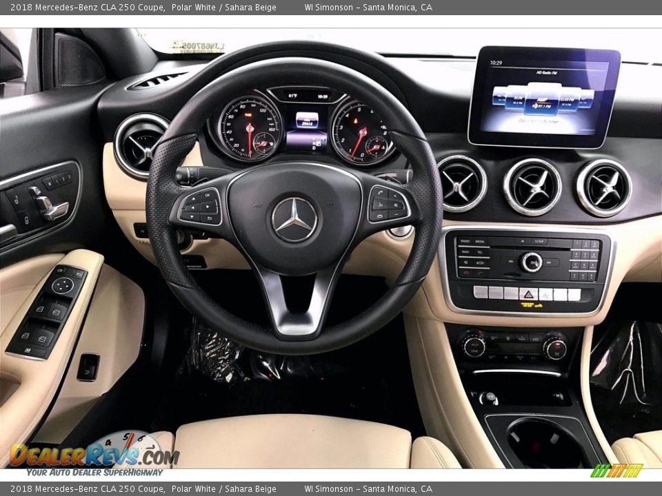 2018 Mercedes-Benz CLA 250 Coupe Polar White / Sahara Beige Photo #4