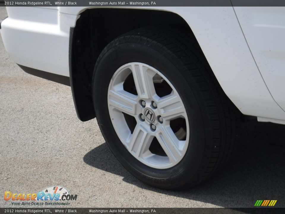 2012 Honda Ridgeline RTL White / Black Photo #3