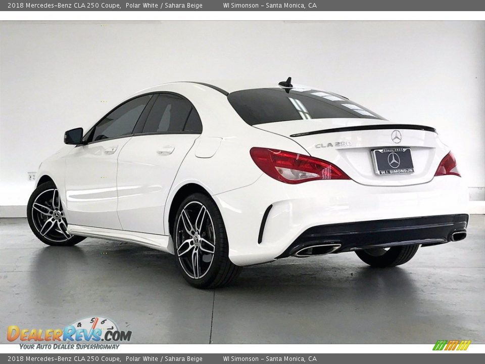 2018 Mercedes-Benz CLA 250 Coupe Polar White / Sahara Beige Photo #10