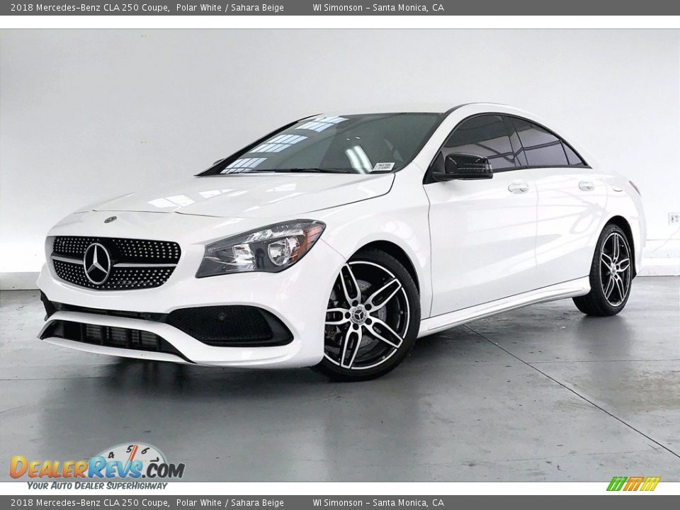 2018 Mercedes-Benz CLA 250 Coupe Polar White / Sahara Beige Photo #12