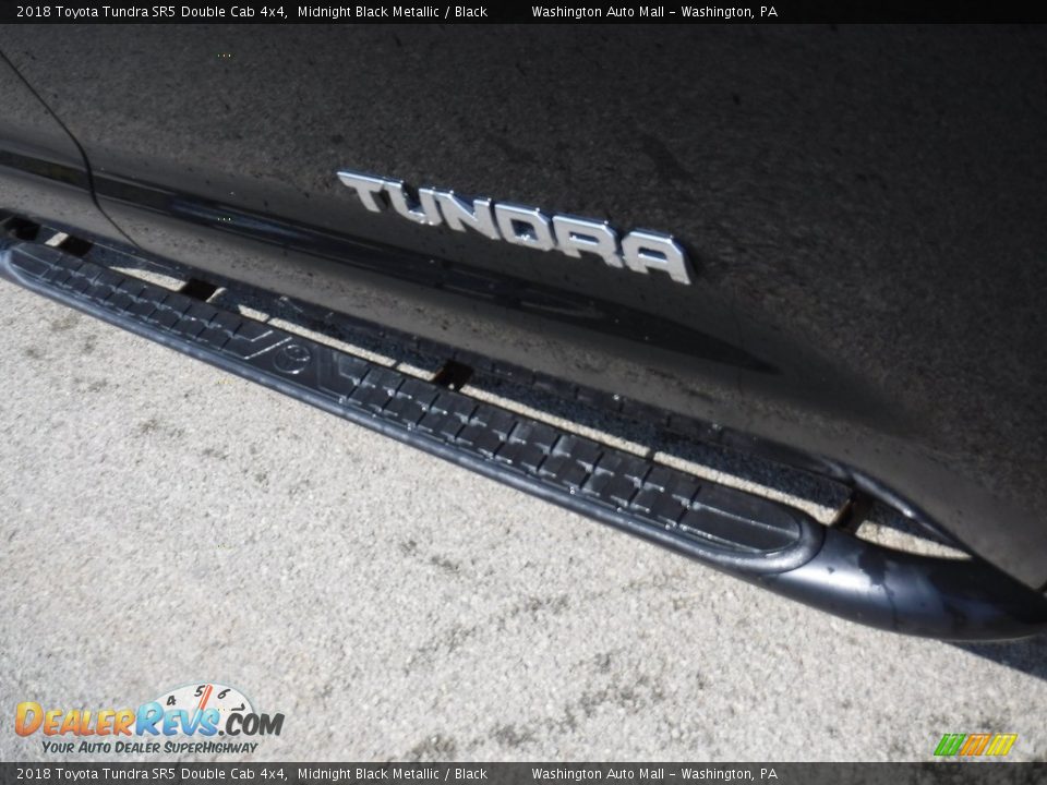 2018 Toyota Tundra SR5 Double Cab 4x4 Midnight Black Metallic / Black Photo #11
