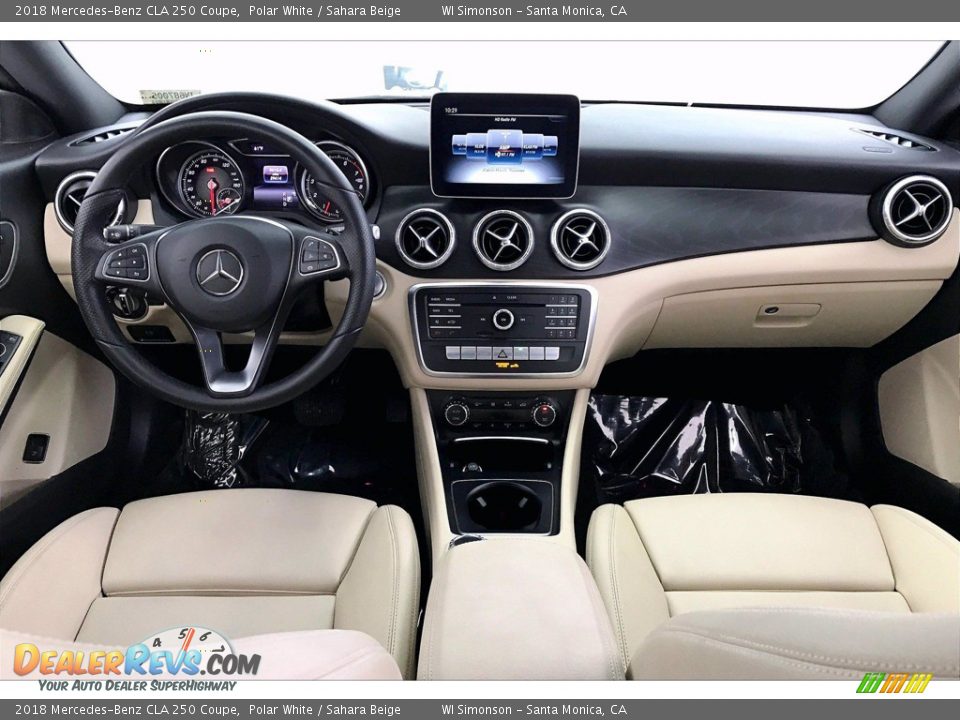 2018 Mercedes-Benz CLA 250 Coupe Polar White / Sahara Beige Photo #15