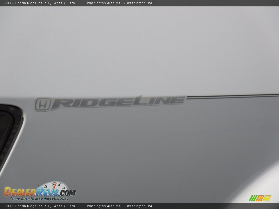 2012 Honda Ridgeline RTL White / Black Photo #12