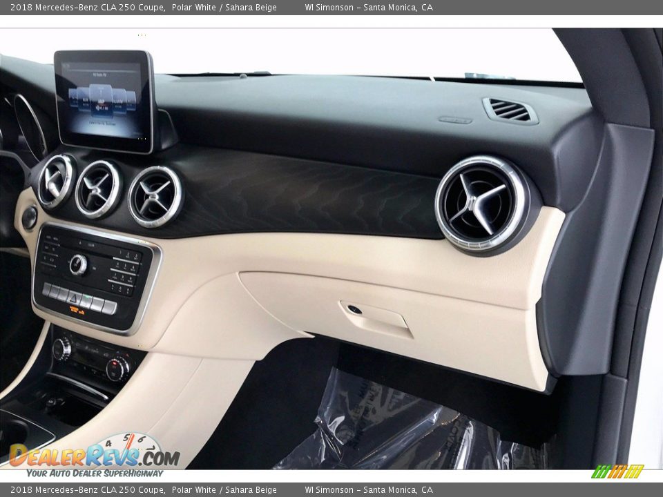 2018 Mercedes-Benz CLA 250 Coupe Polar White / Sahara Beige Photo #16