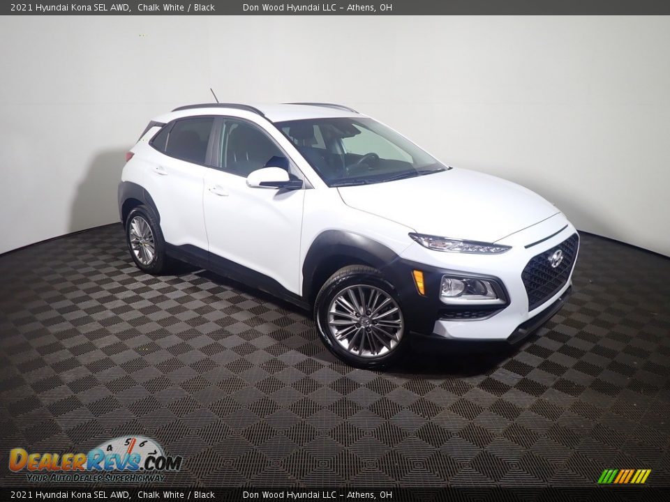 2021 Hyundai Kona SEL AWD Chalk White / Black Photo #4