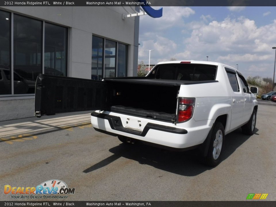 2012 Honda Ridgeline RTL White / Black Photo #15