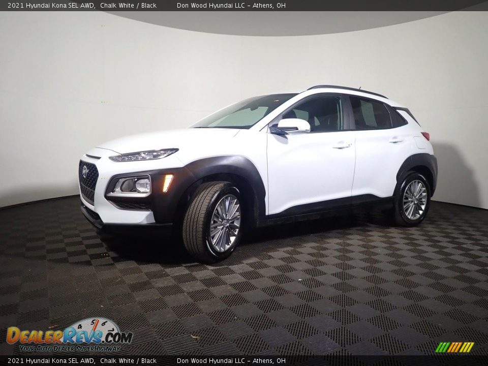 2021 Hyundai Kona SEL AWD Chalk White / Black Photo #9