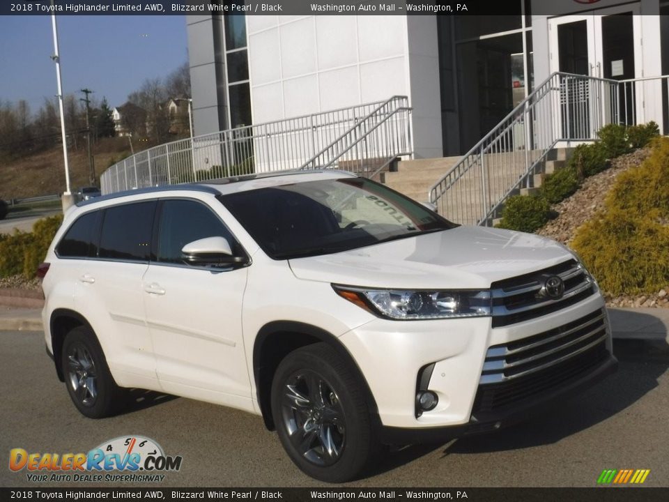 2018 Toyota Highlander Limited AWD Blizzard White Pearl / Black Photo #1