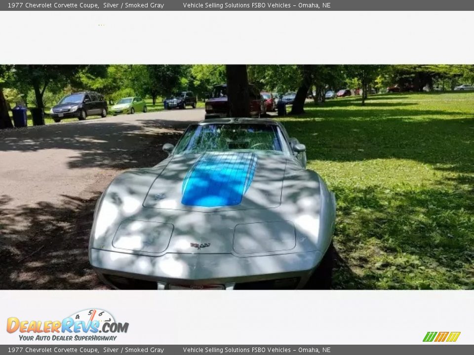 1977 Chevrolet Corvette Coupe Silver / Smoked Gray Photo #2