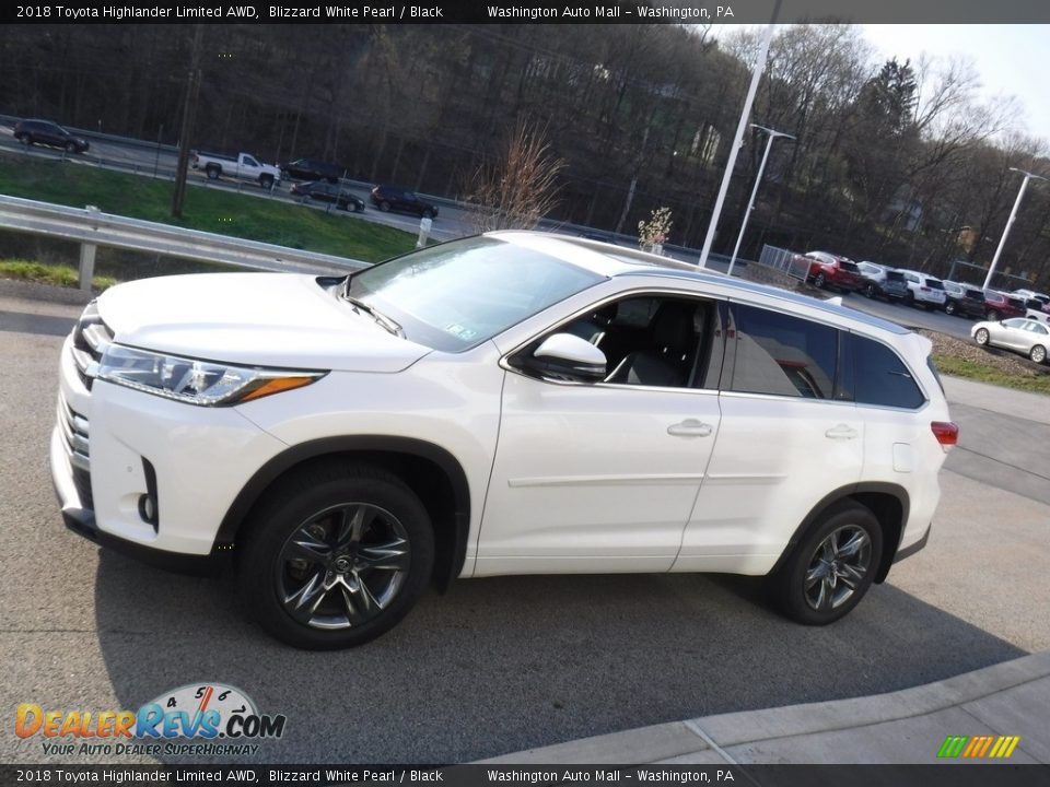 2018 Toyota Highlander Limited AWD Blizzard White Pearl / Black Photo #11