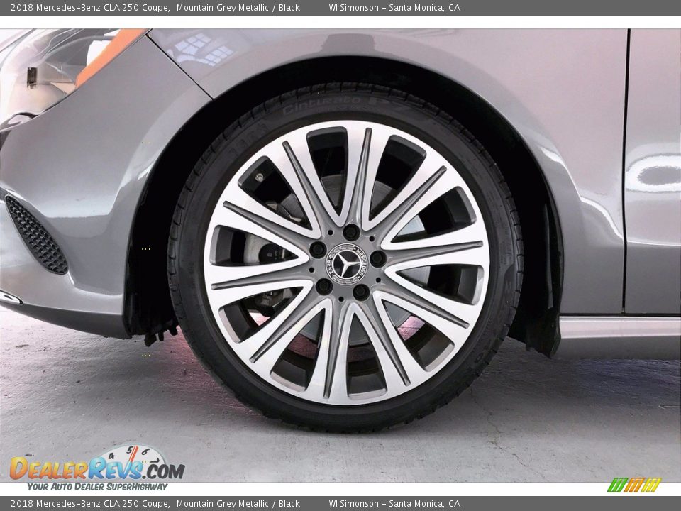 2018 Mercedes-Benz CLA 250 Coupe Mountain Grey Metallic / Black Photo #8