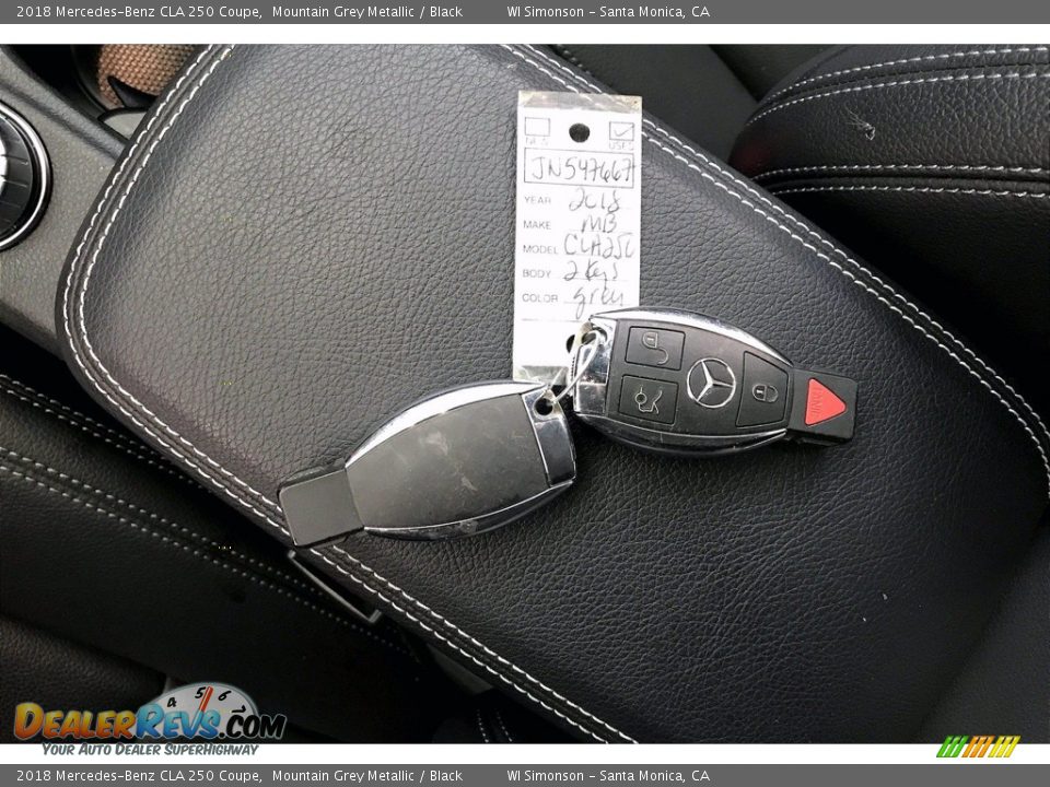 2018 Mercedes-Benz CLA 250 Coupe Mountain Grey Metallic / Black Photo #11