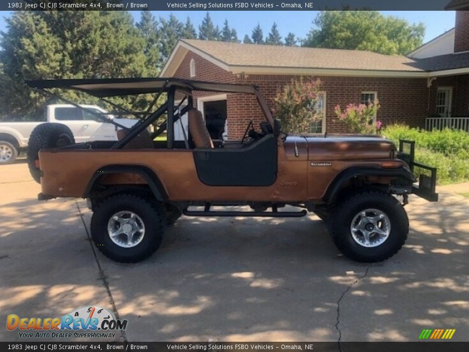 1983 Jeep CJ CJ8 Scrambler 4x4 Brown / Brown Photo #6