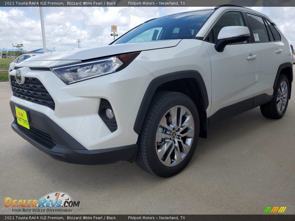 2021 Toyota RAV4 XLE Premium Blizzard White Pearl / Black Photo #2