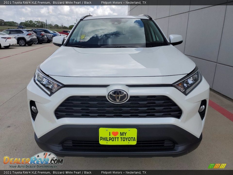 2021 Toyota RAV4 XLE Premium Blizzard White Pearl / Black Photo #9