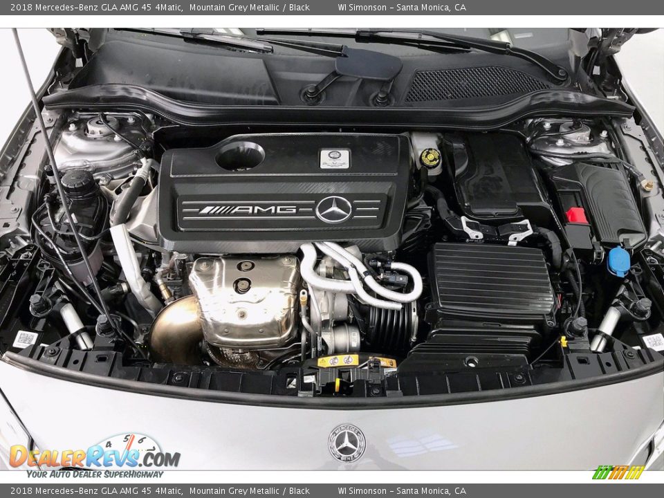 2018 Mercedes-Benz GLA AMG 45 4Matic Mountain Grey Metallic / Black Photo #9