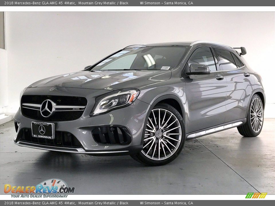 2018 Mercedes-Benz GLA AMG 45 4Matic Mountain Grey Metallic / Black Photo #12