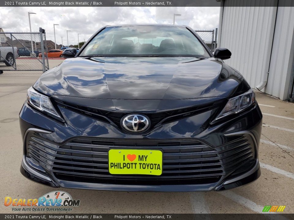 2021 Toyota Camry LE Midnight Black Metallic / Black Photo #9