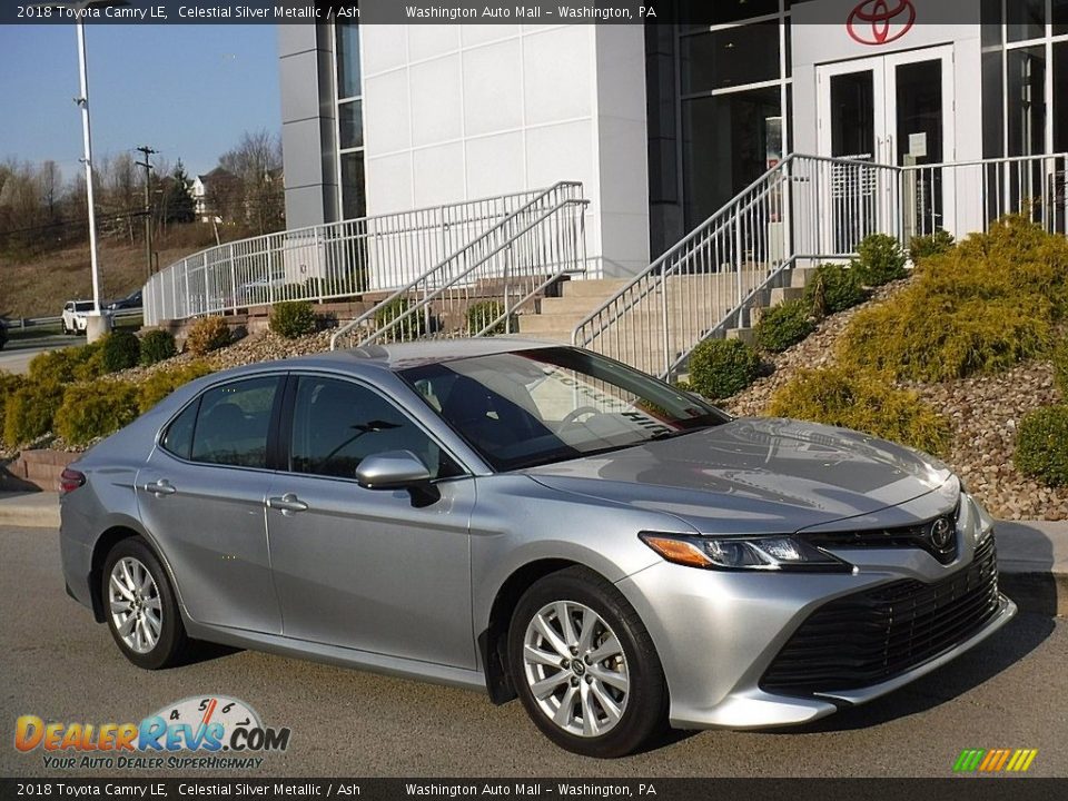 2018 Toyota Camry LE Celestial Silver Metallic / Ash Photo #1