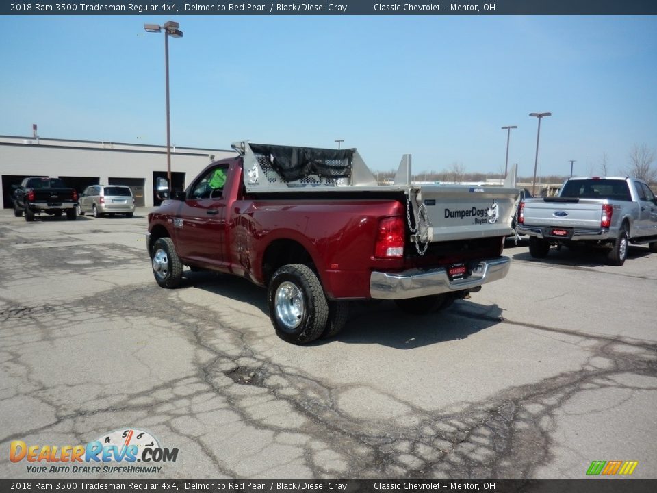 2018 Ram 3500 Tradesman Regular 4x4 Delmonico Red Pearl / Black/Diesel Gray Photo #7