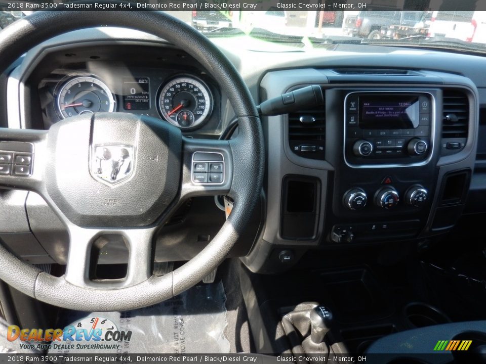 2018 Ram 3500 Tradesman Regular 4x4 Delmonico Red Pearl / Black/Diesel Gray Photo #10