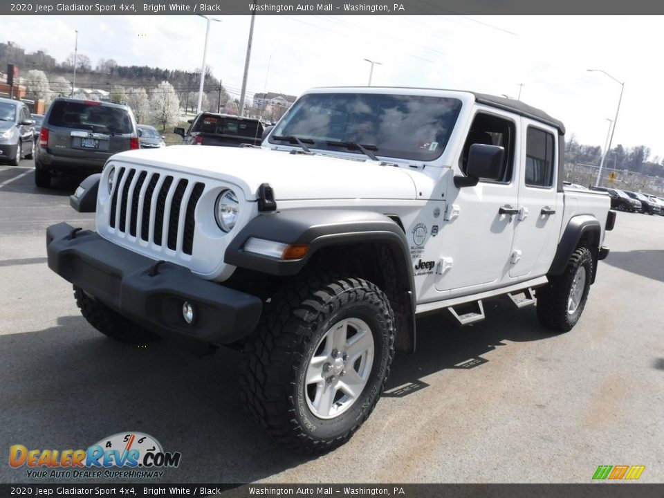 2020 Jeep Gladiator Sport 4x4 Bright White / Black Photo #6