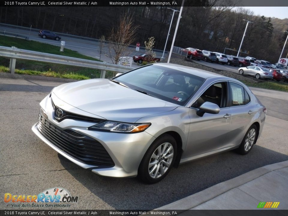 2018 Toyota Camry LE Celestial Silver Metallic / Ash Photo #10