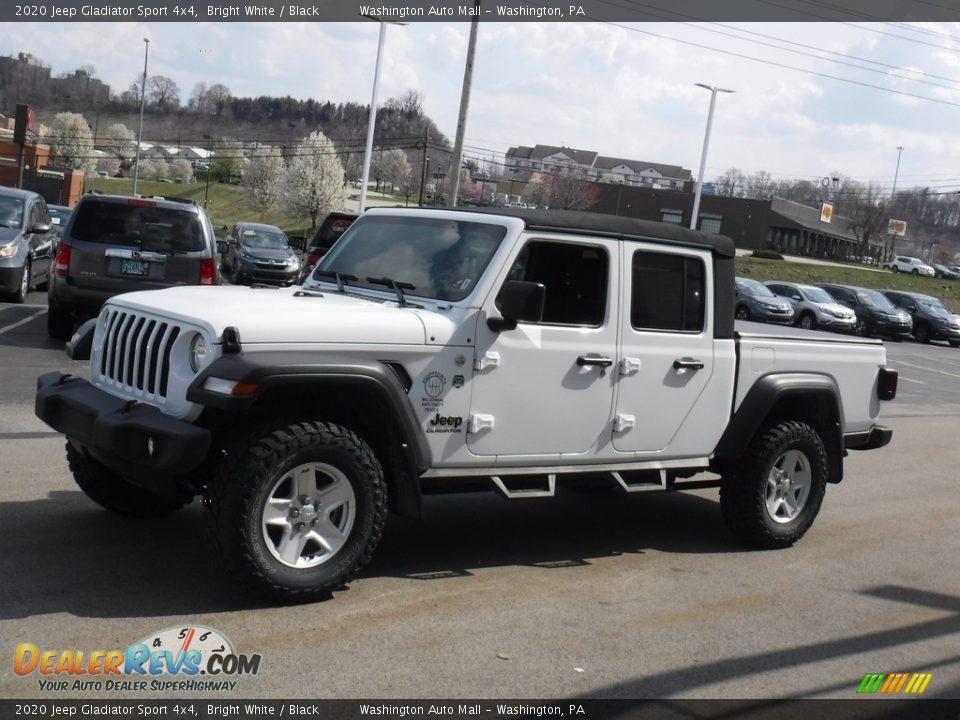 2020 Jeep Gladiator Sport 4x4 Bright White / Black Photo #7