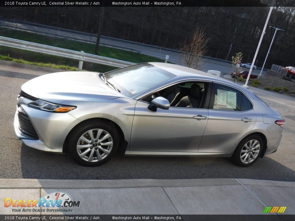 2018 Toyota Camry LE Celestial Silver Metallic / Ash Photo #11