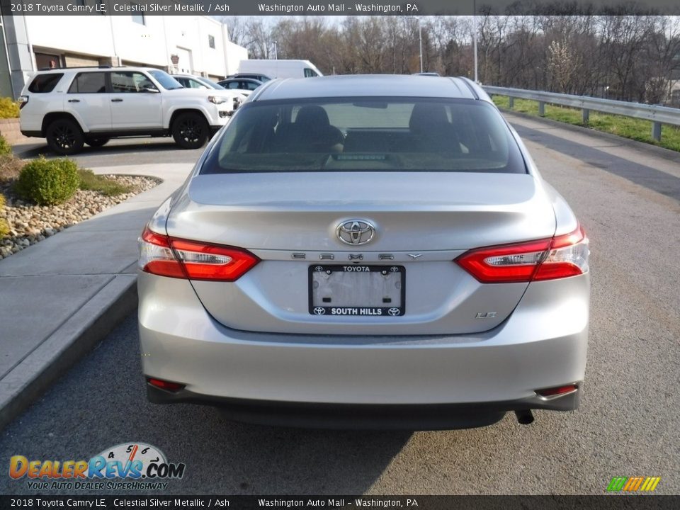 2018 Toyota Camry LE Celestial Silver Metallic / Ash Photo #13