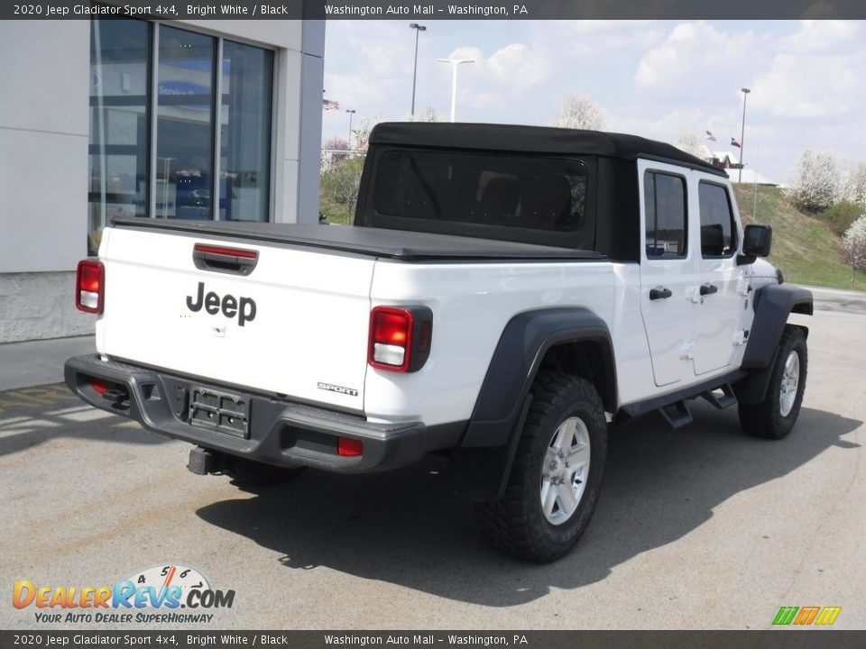 2020 Jeep Gladiator Sport 4x4 Bright White / Black Photo #10