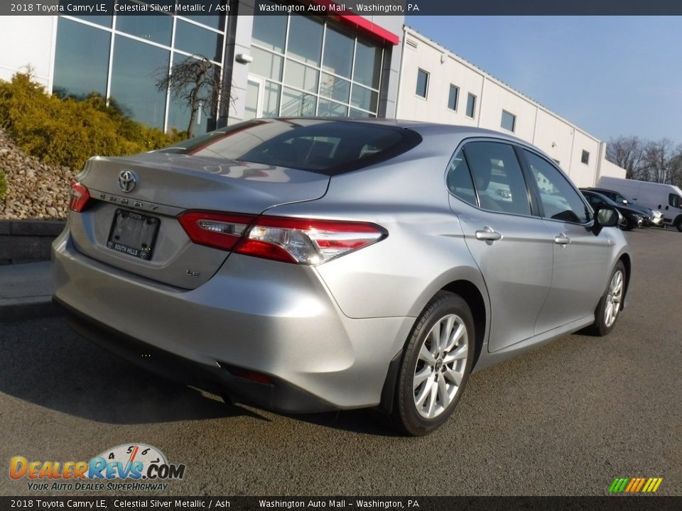 2018 Toyota Camry LE Celestial Silver Metallic / Ash Photo #14